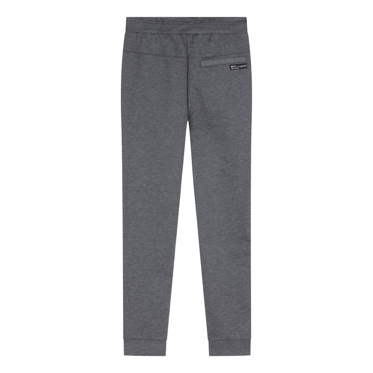 Jog Pant Small Check Zip | Black