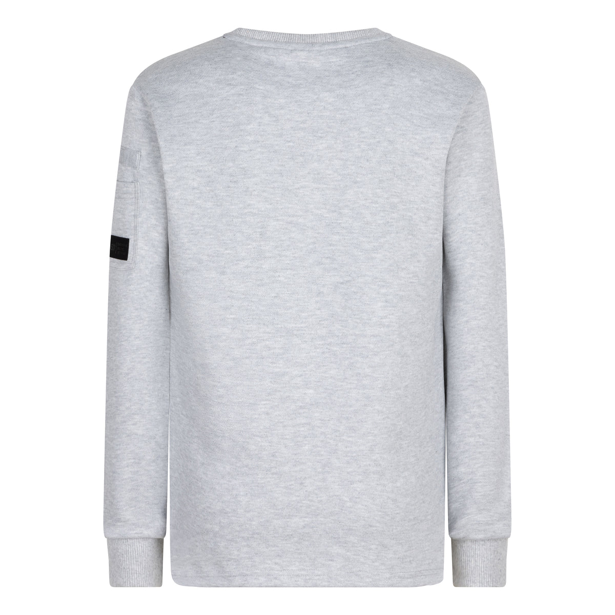 T-shirt LS Twill Indian | Light Grey Melange