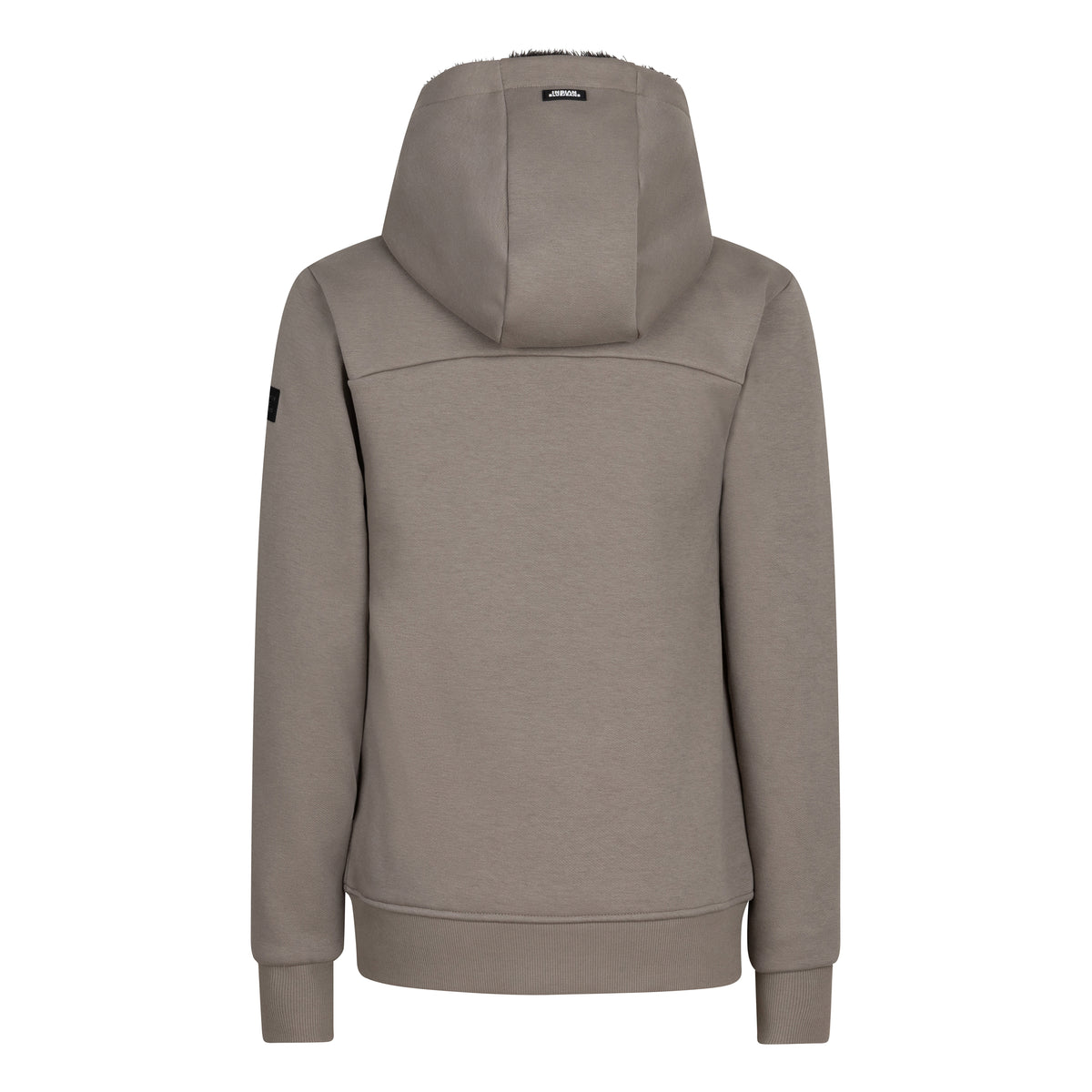 Hooded Zipper Teddy | Grey Sand