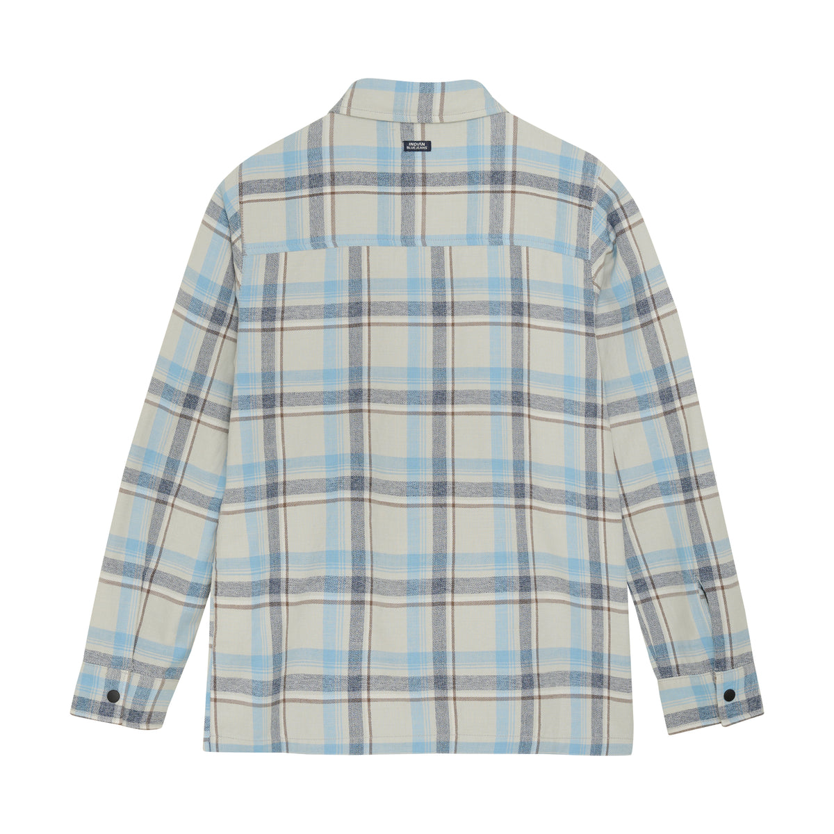 Shirt Jacket Check I Dawn Blue