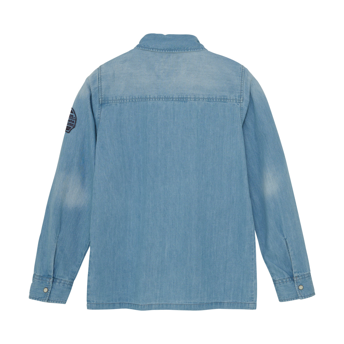 Shirt Denim Badges I Light Denim Blue