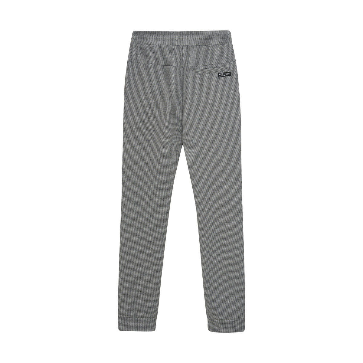 Jog Pants Small Check Zip I Dark Grey Melange