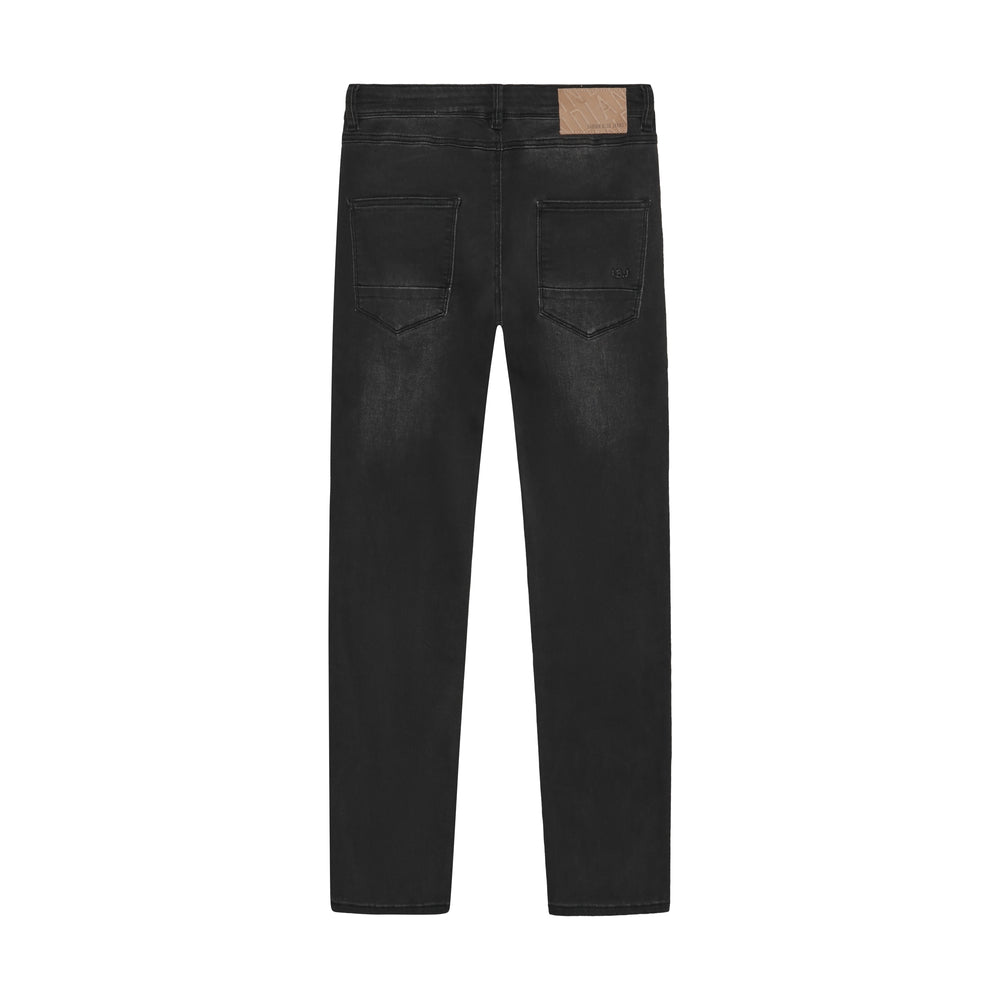 2556 Wide Straight Black Jeans | Black Denim