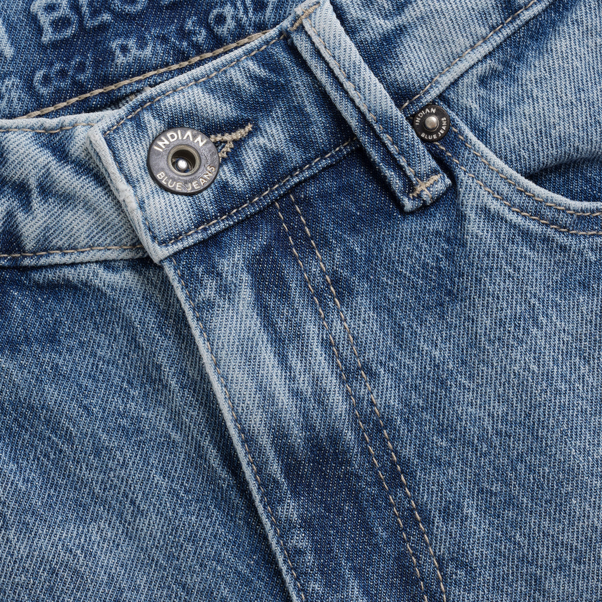 2657 Wide Loose Fit Blue Jeans | Medium Denim