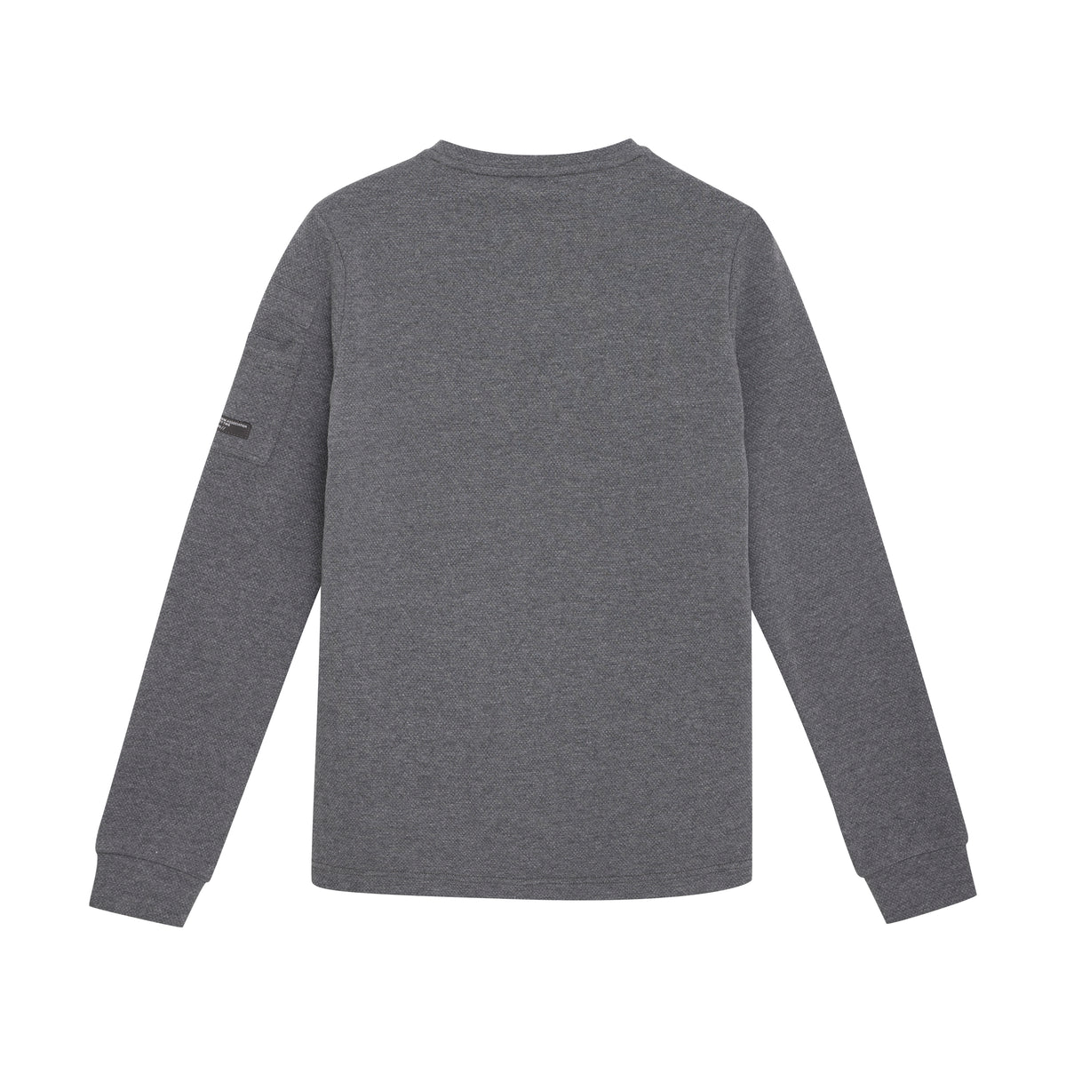 T-Shirt Longsleeve Indian Blue | Dark Grey Melange