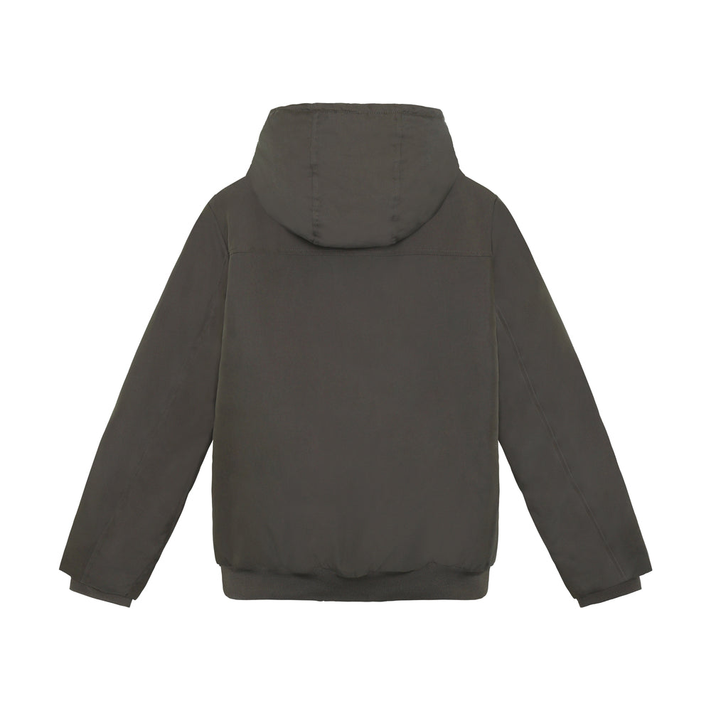 Hooded Jacket Twill | Dark Shadow