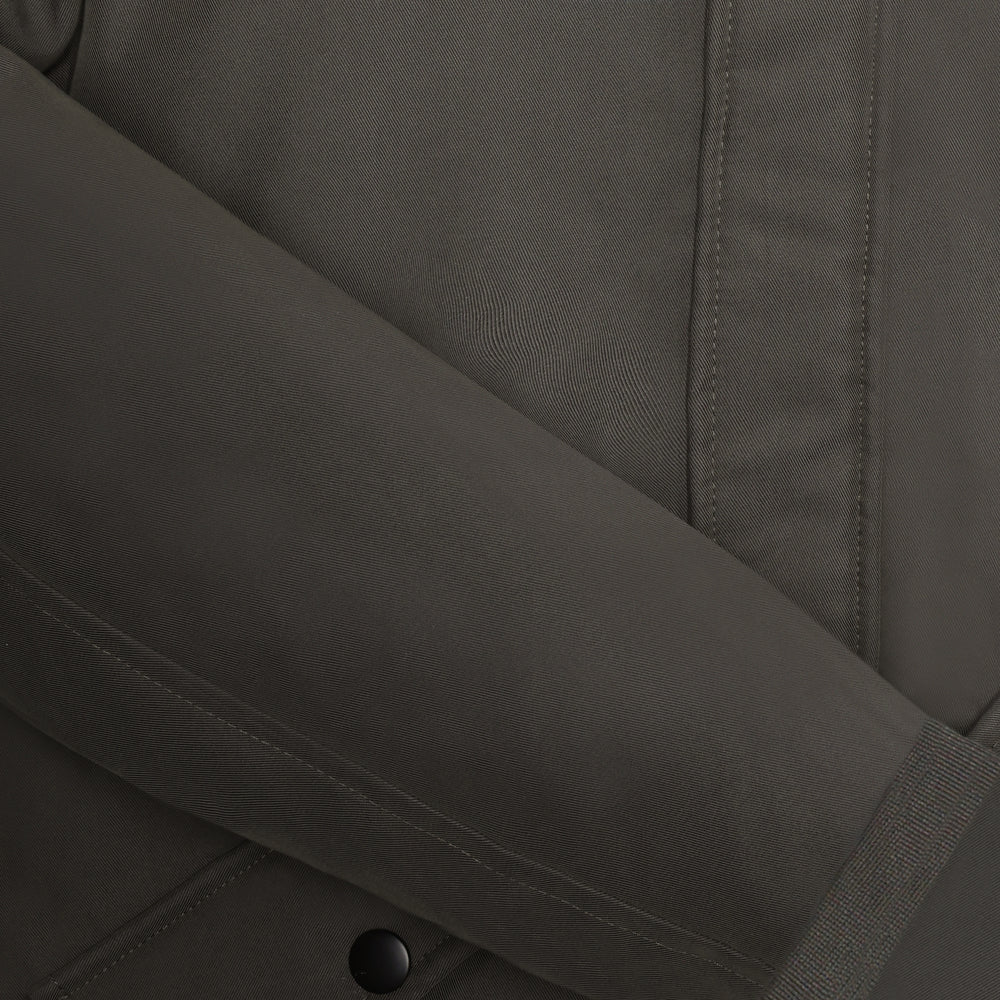 Hooded Jacket Twill | Dark Shadow
