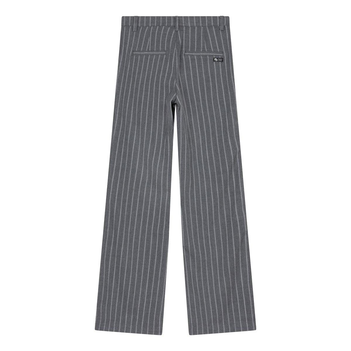 Wide Pinstripe Pantalon | Stone Grey