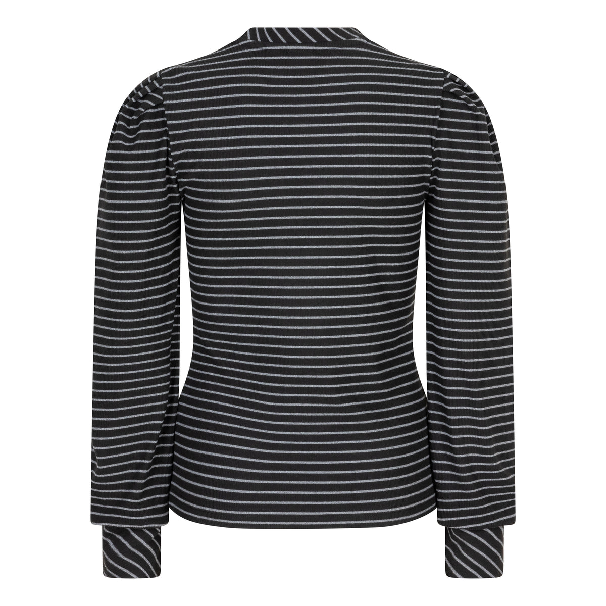 T-shirt LS Striped | Black