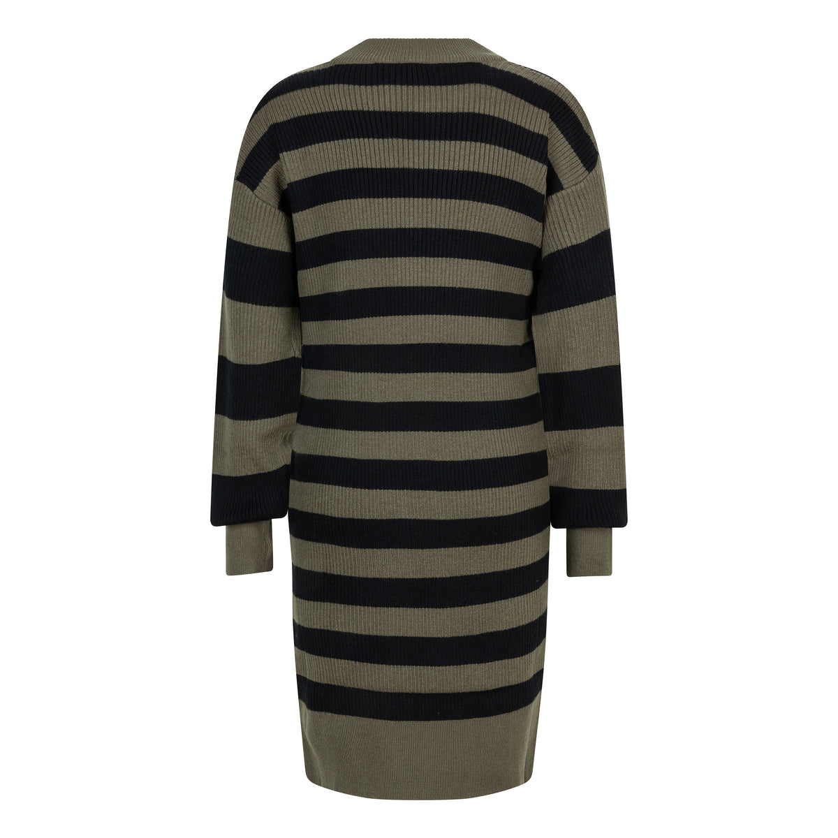 Knitwear Striped Dress | Tea Green