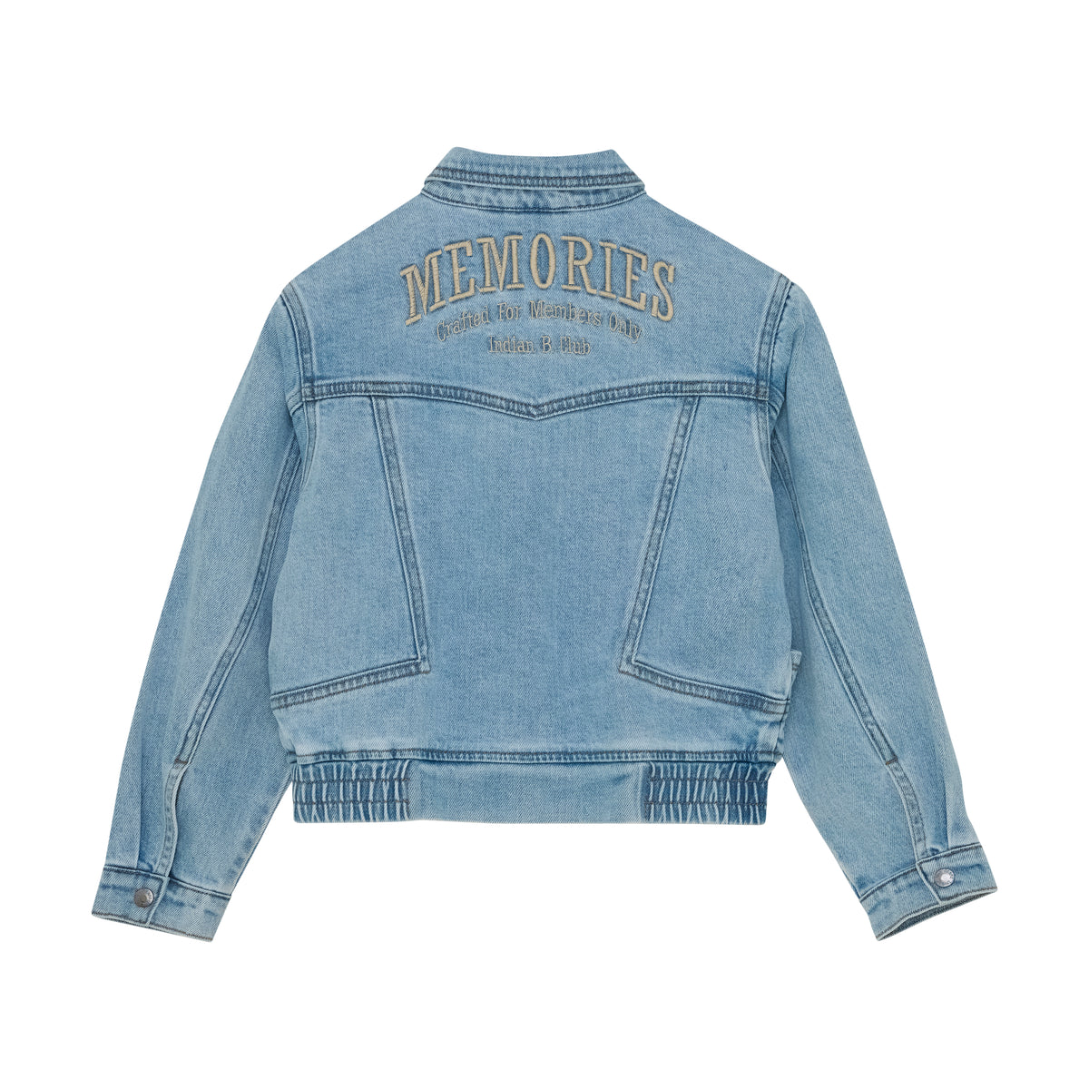 Denim Jacket Embroidery I Light Denim Blue