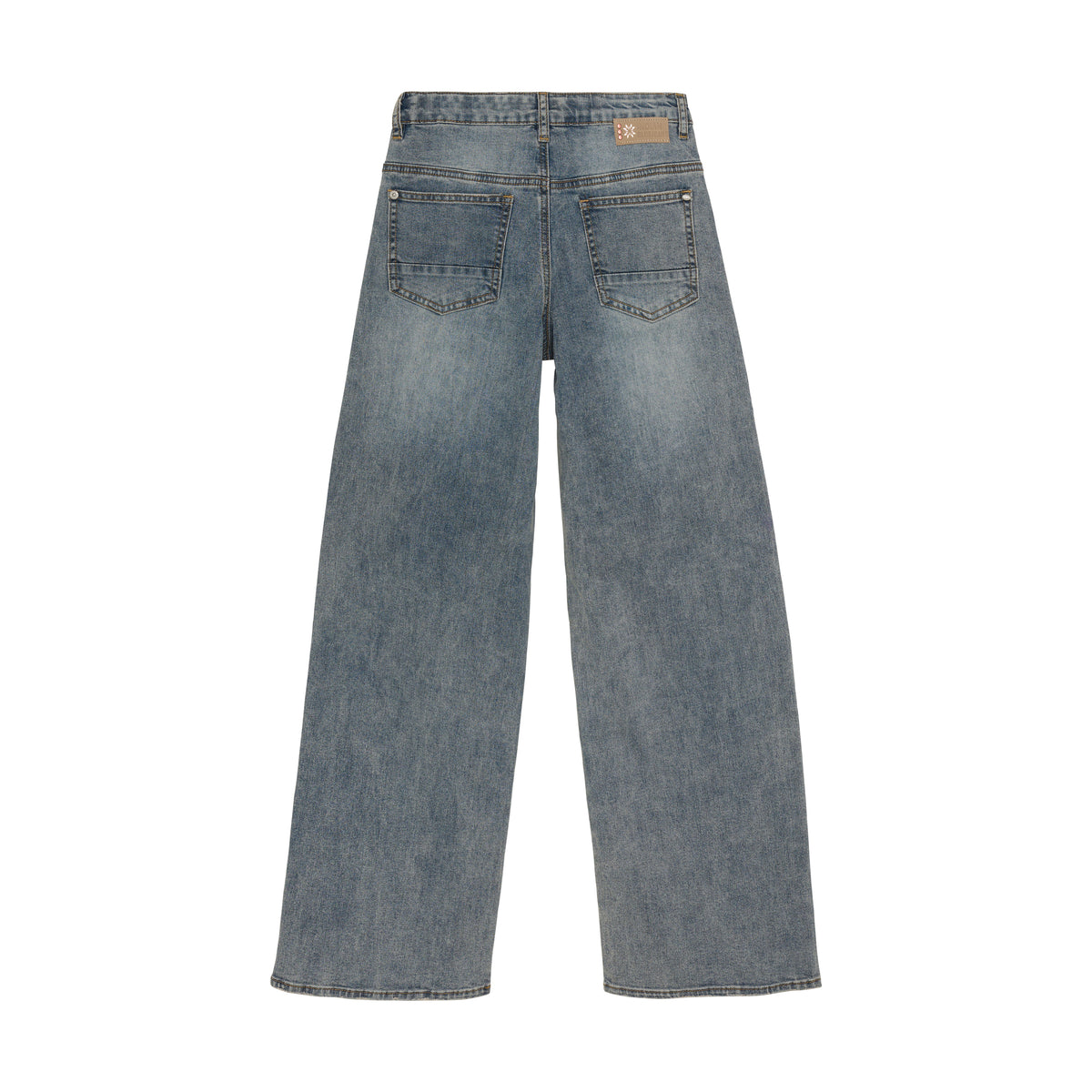 2124 Wide Fit Used Jeans | Damaged Light Denim