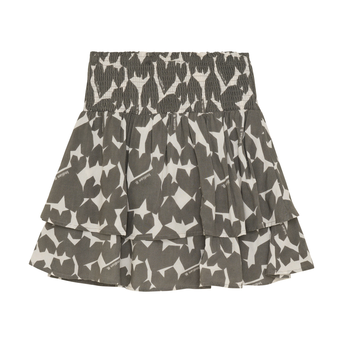 Skirt Ruffle Heart | Charcoal Gray