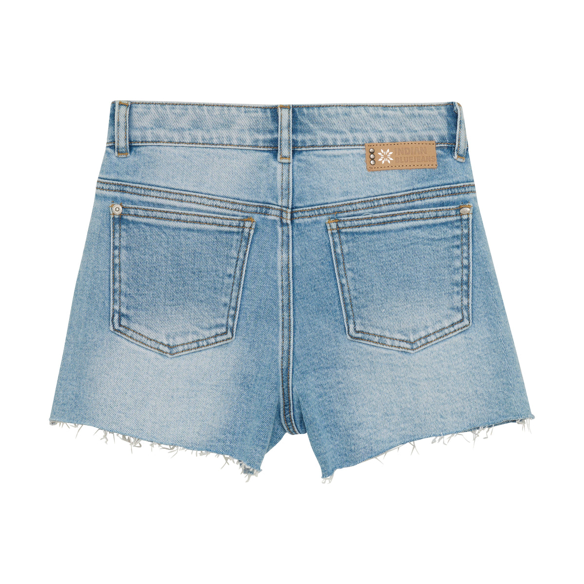 Wide Denim Shorts Damaged I Light Denim Blue