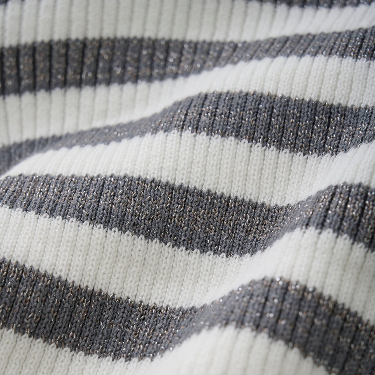 Knitted Top Metallic | Cloud