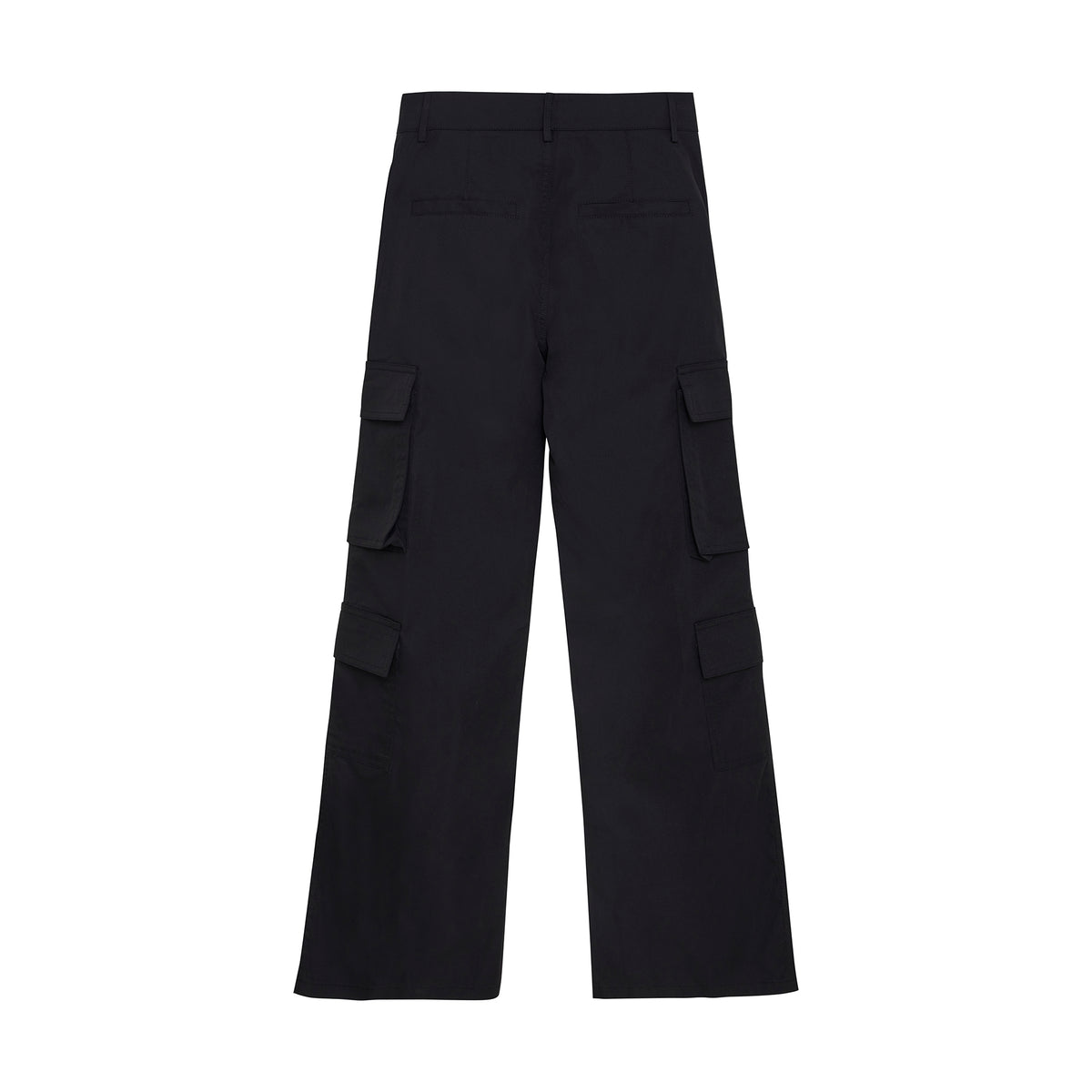 Wide Cargo Pants | Black
