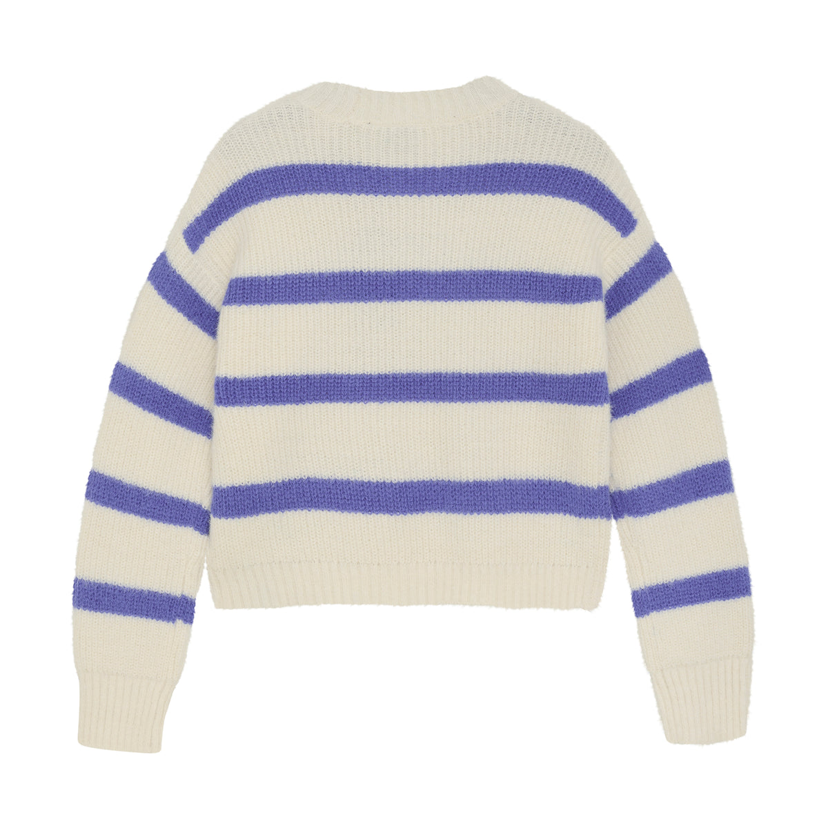 Knitwear Fuzzy Stripe | Cloud