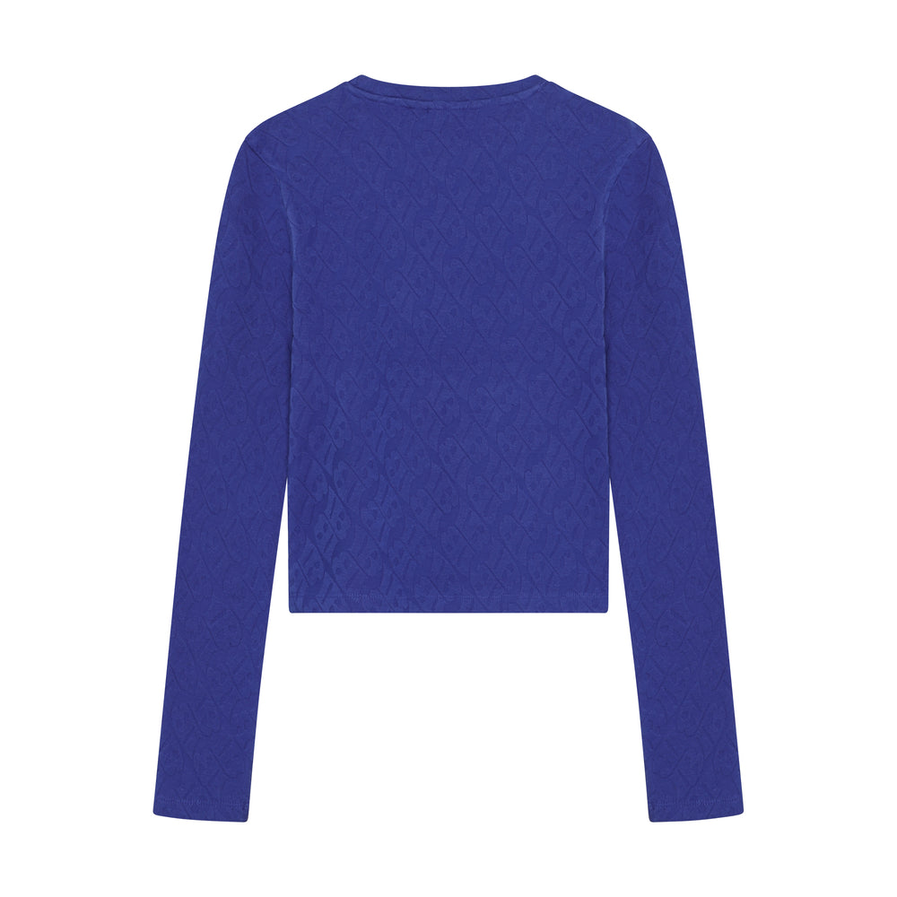 Longsleeve Logo Jaquard | Amparo Blue