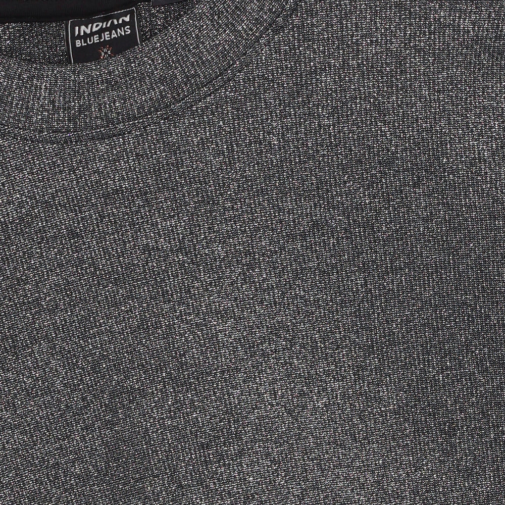 Cropped Longsleeve Metallic | Black