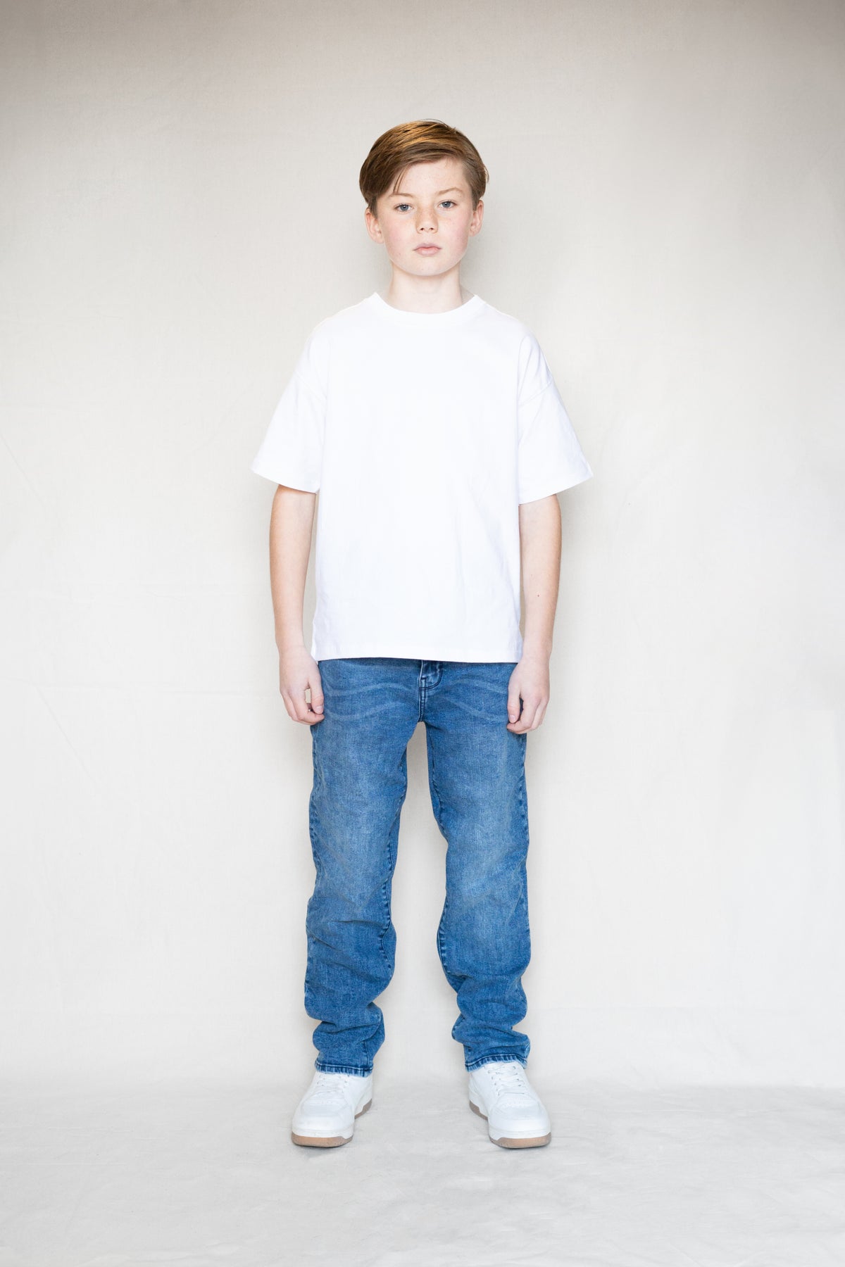 2455 Baggy Fit Straight Blue G | Blue Grey Denim