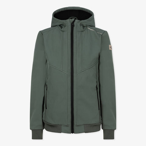 Soft Shell Hooded Jacket | Army