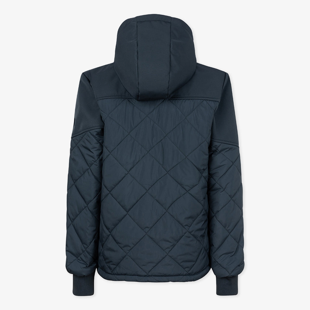 Quilted Soft Shell Hooded Jacket | Deep Antra