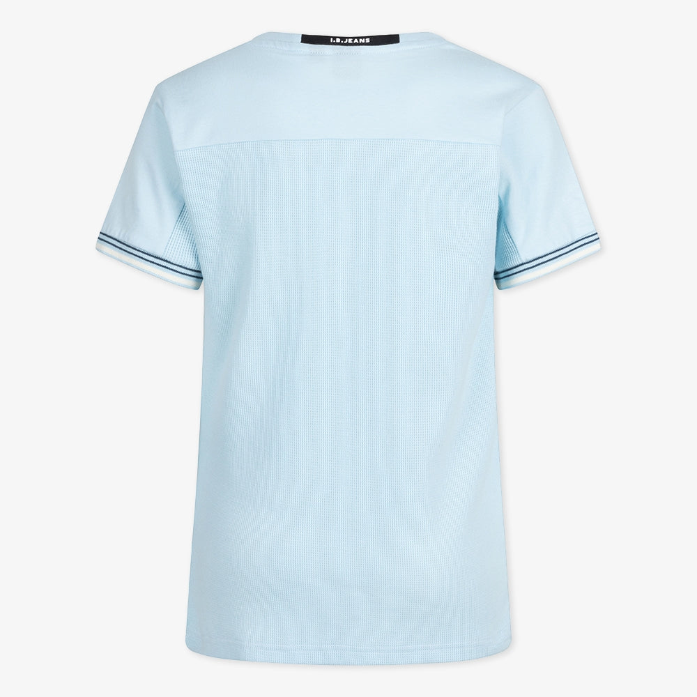 T-Shirt Structure Pique Pocket | Frosty Blue