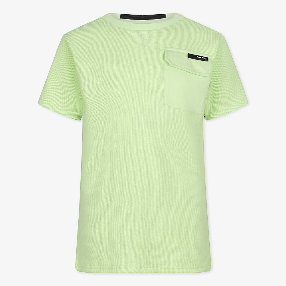 T-Shirt Structure Pique Pocket | Pistache Green