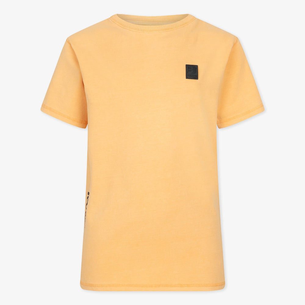 T-Shirt Fancy Basic Long | Bleached Orange