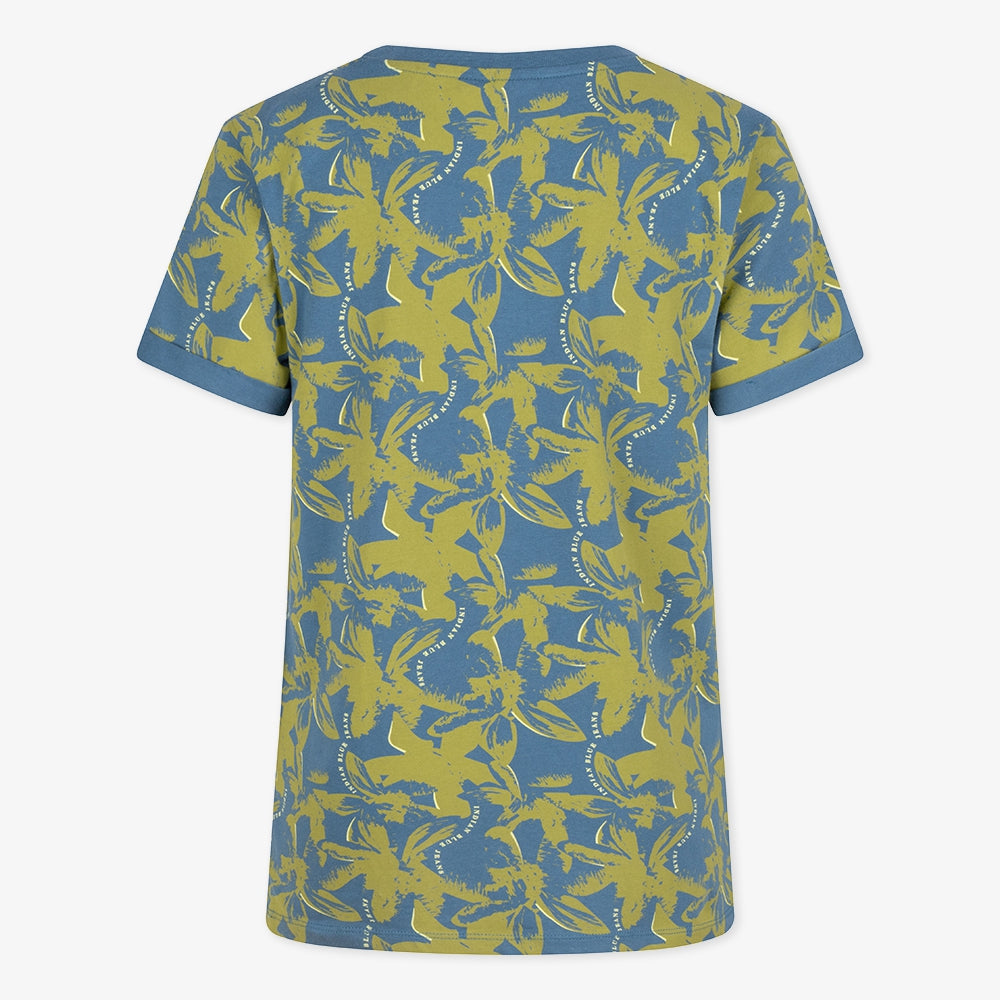 T-Shirt Indian Hawai | Steel Blue