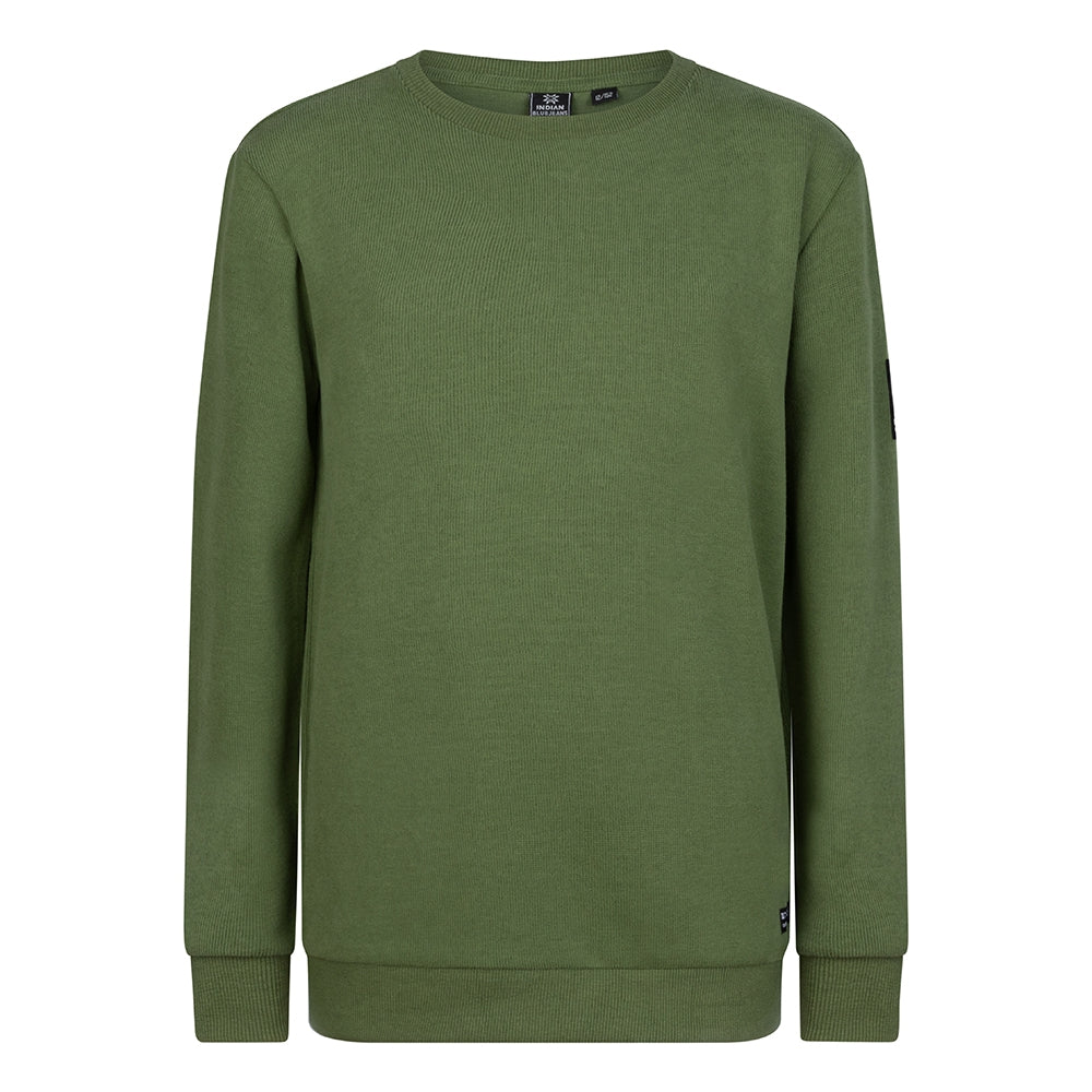 Sweater Basic Rib | Camo Green