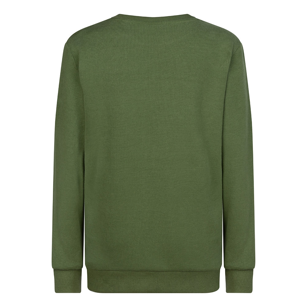 Sweater Basic Rib | Camo Green