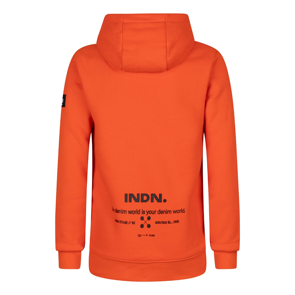 Hoodie Indn Backprint | Smooth Orange
