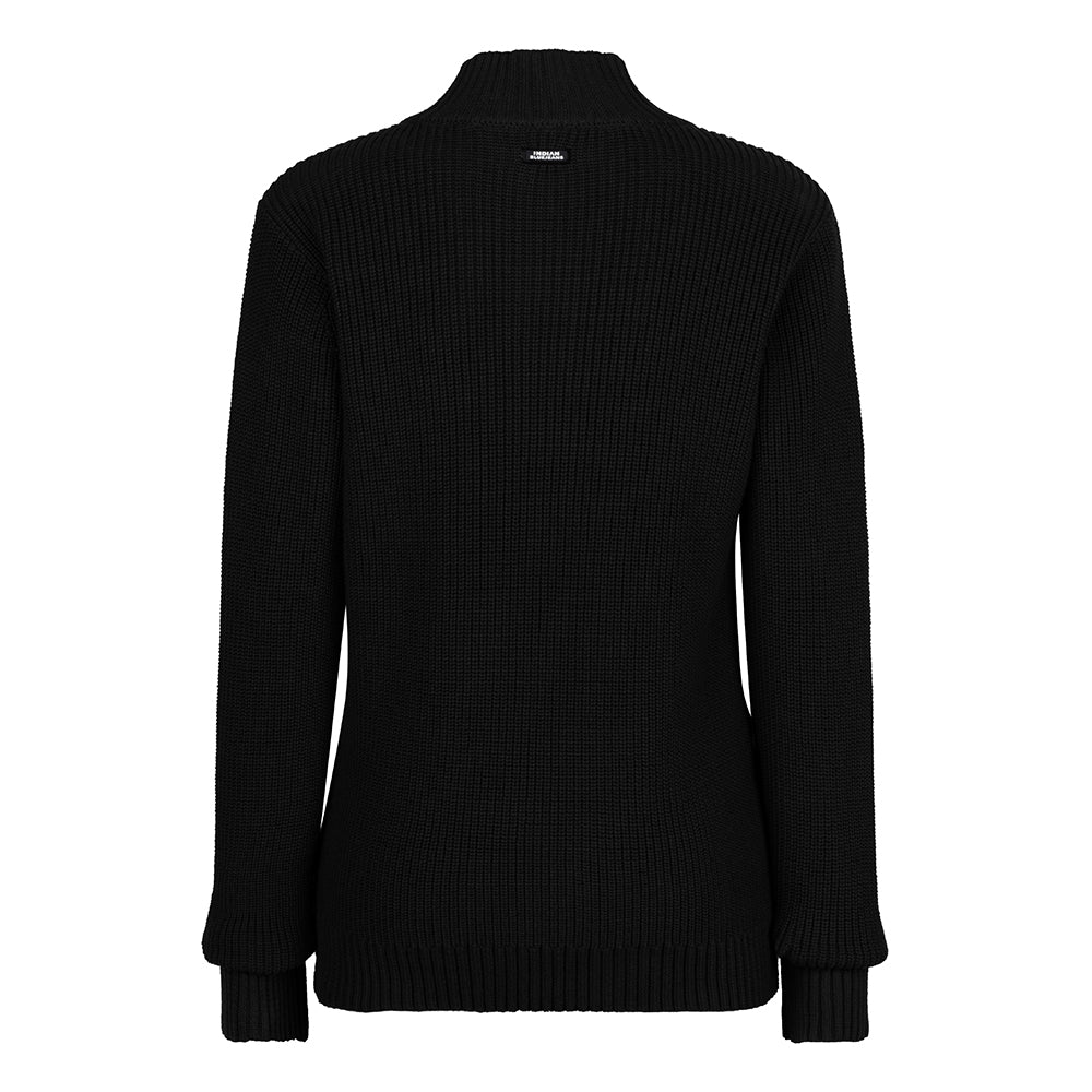 Knitted Col Buttons | Black