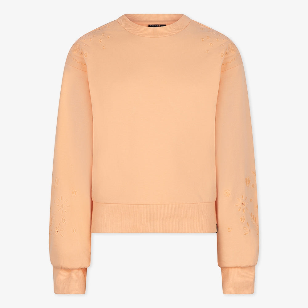 Sweater Broderie | Fresh Peach