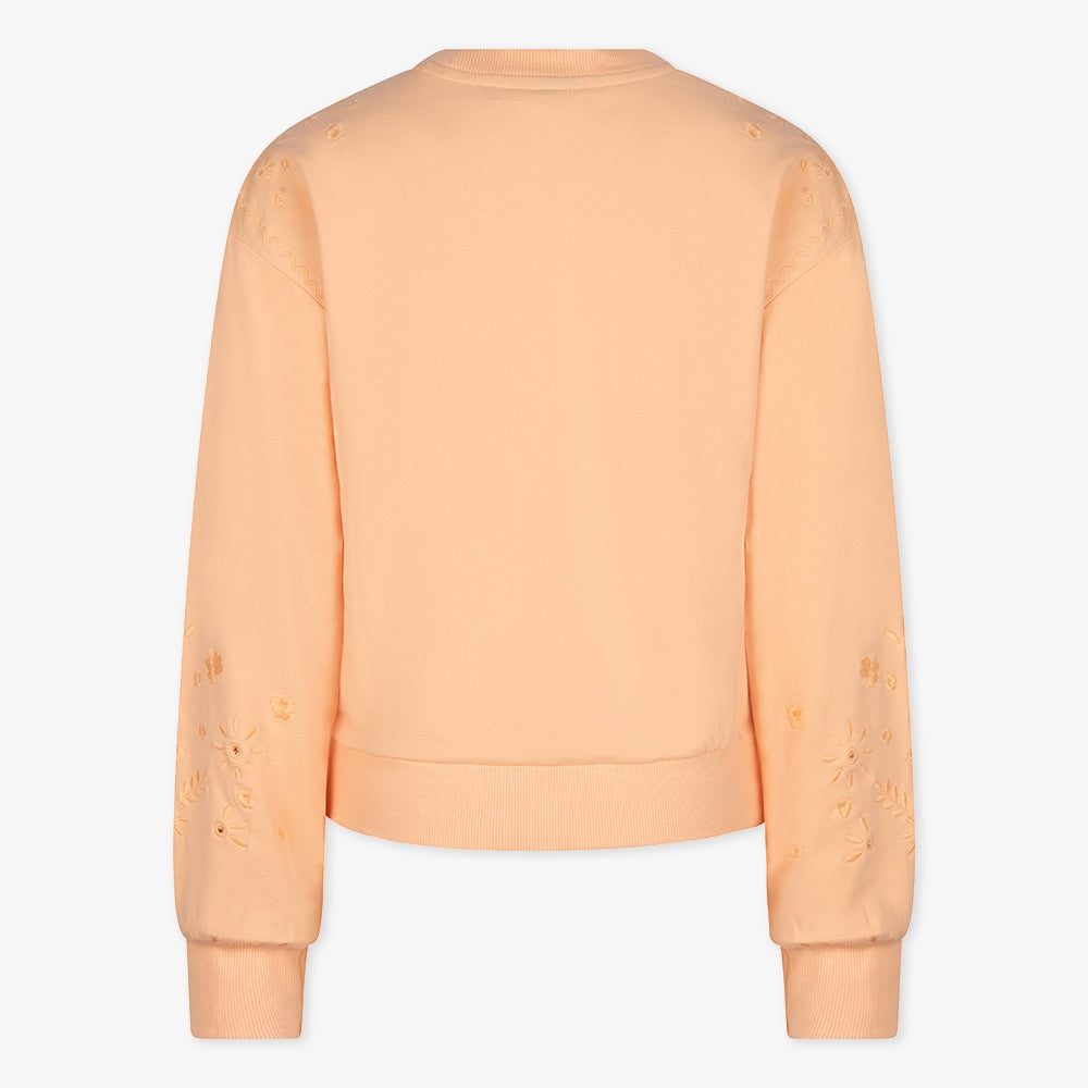 Sweater Broderie | Fresh Peach