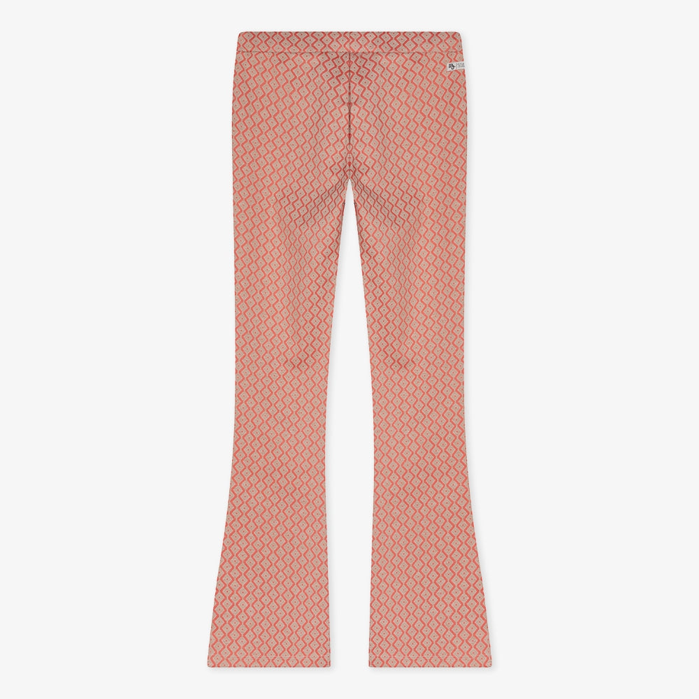FLARED PANTS FANCY | Bright Coral