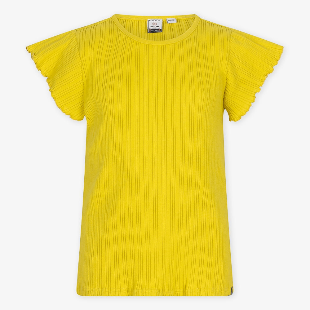 Ribbed T-shirt | Warm Olive