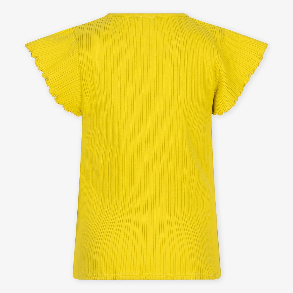 Ribbed T-shirt | Warm Olive