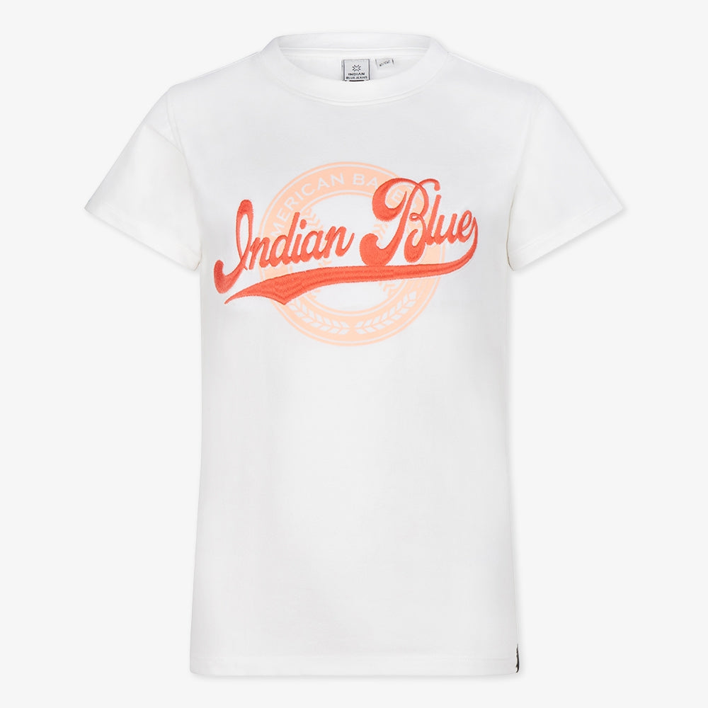 T-SHIRT INDIAN BLUE | Lily White