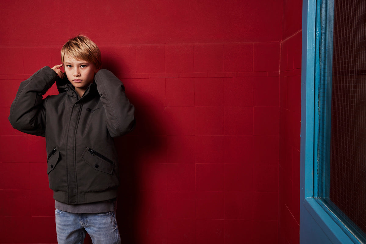 Hooded Jacket Twill | Dark Shadow