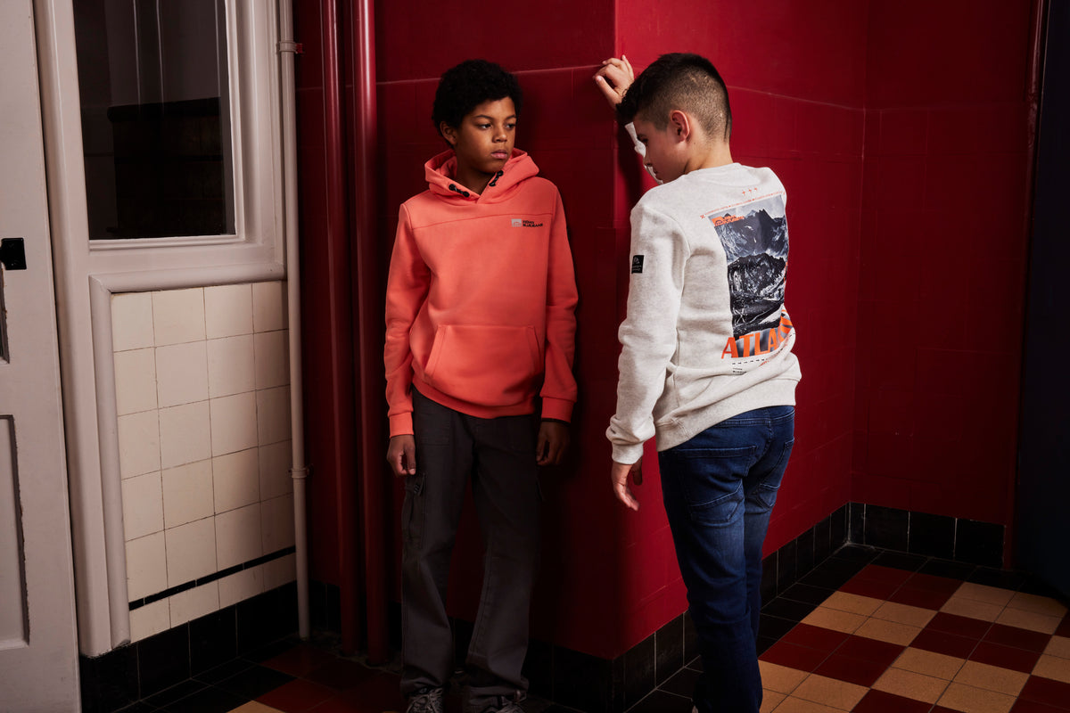 Hoodie Kangaroo Pocket I Peach Echo