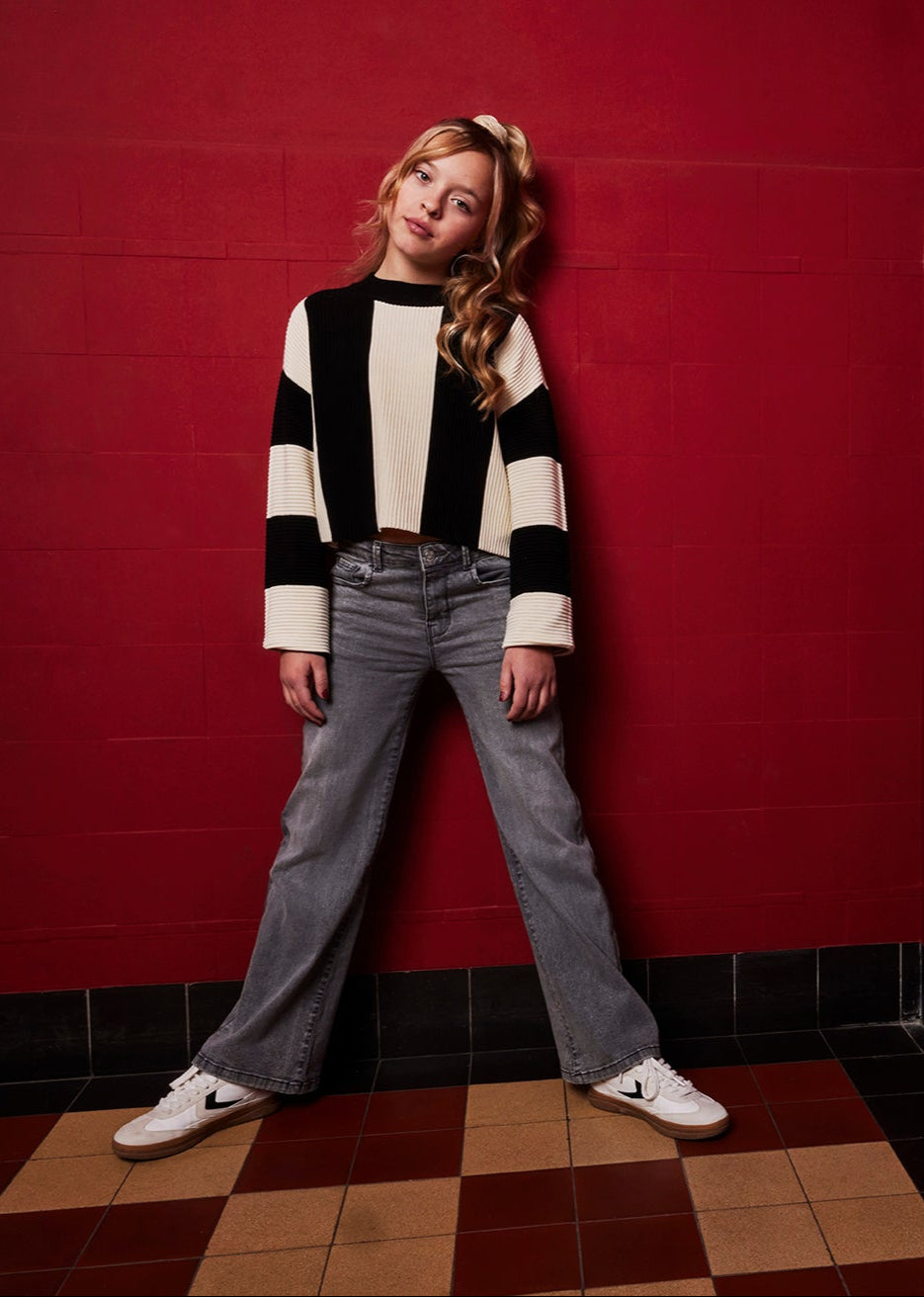 Knitwear Stripe | Black