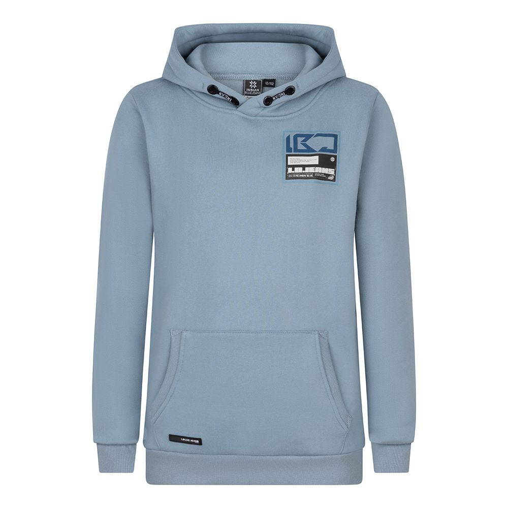 Hoodie IBJ Brushed Backprint | Azure Blue